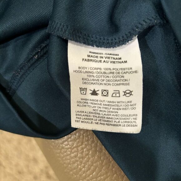 Nike Sweatshirt Women Medium Blue Hoodie Sweat Shirt Logo Center Swoosh Sleeves - Picture 6 of 8